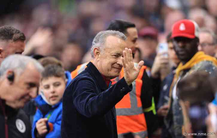 Tom Hanks watches favourite football team Aston Villa in Birmingham