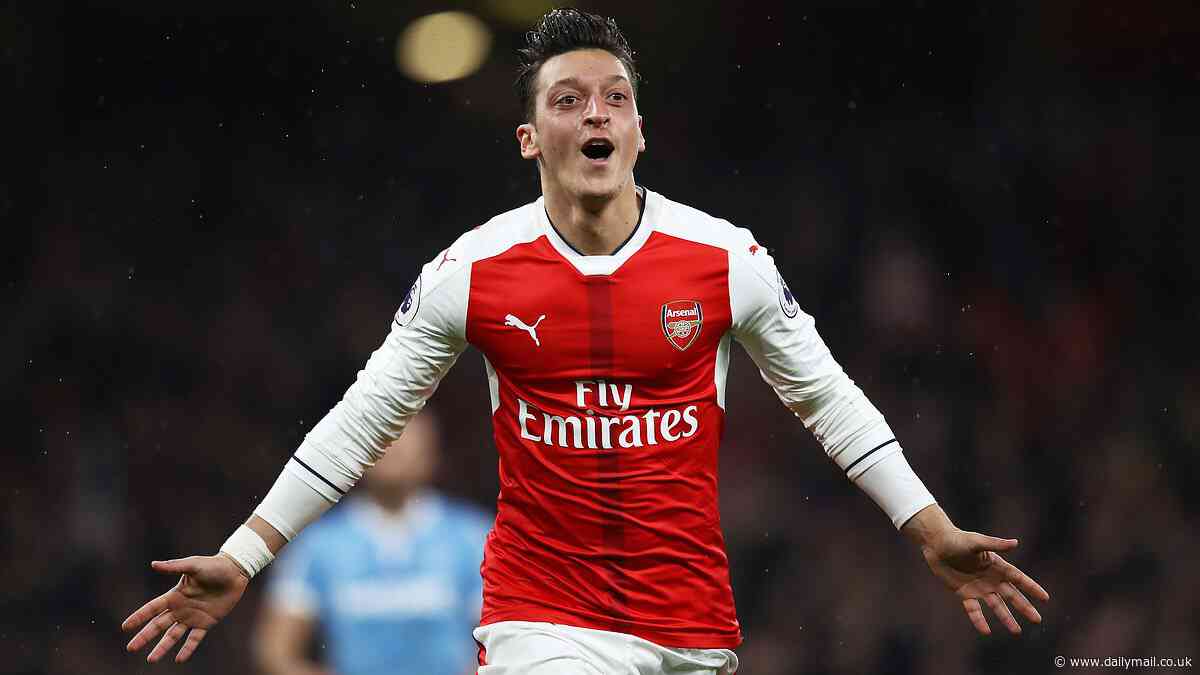 Mesut Ozil vows to 'never make fun of Tottenham again' if Ange Postecoglou's side do Arsenal a favour against title challengers Man City