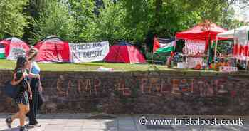 Bristol University student camp will stay until institution 'ends links with Israel'