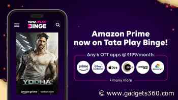 Tata Play to Offer Amazon Prime Lite Subscription Bundled With DTH and New Binge Plans