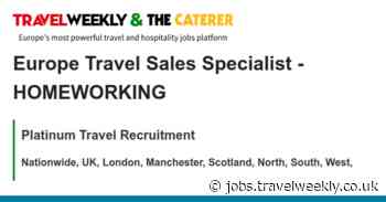 Platinum Travel Recruitment: Europe Travel Sales Specialist - HOMEWORKING