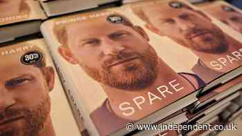 Prince Harry’s memoir Spare beaten to top gong by puzzle book at British Book Awards