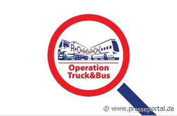 POL-HH: 240514-4. ROADPOL "Operation Truck & Bus" und Kontrolle der Abbiegegeschwindigkeit von Lkw