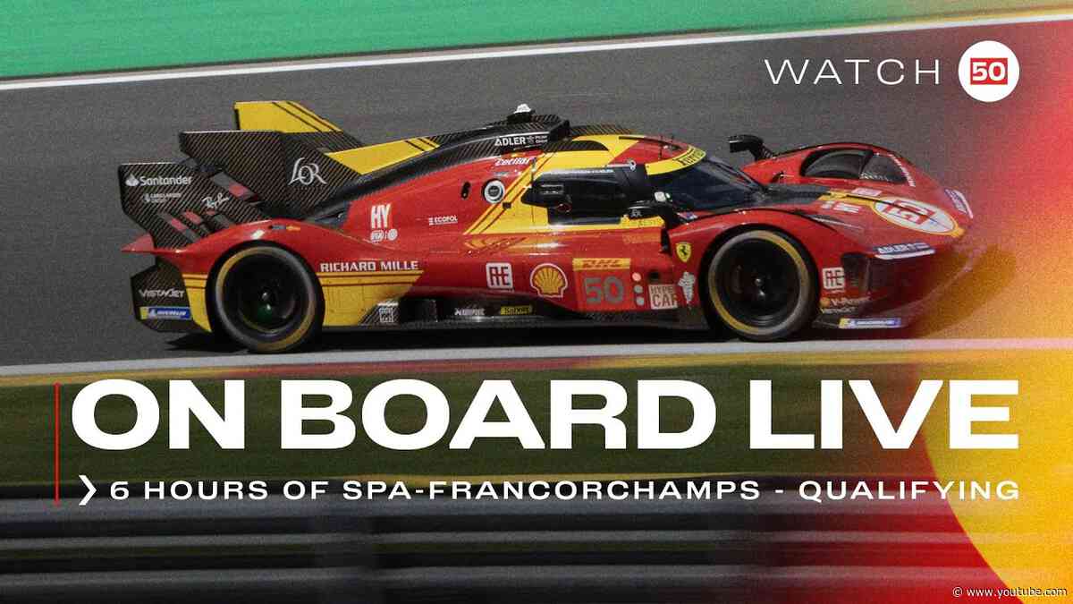 POLE POSITION! On board lap Ferrari Hypercar #50 at #6HSpa WEC