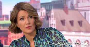 Good Morning Britain's Susanna Reid reacts as Piers Morgan returns to ITV studio