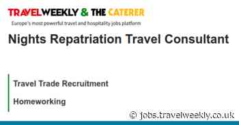 Travel Trade Recruitment: Nights Repatriation Travel Consultant