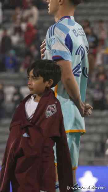 🥹 ALL THE MASCOTS IN JACKETS: Rapids give their anthem jackets to keep the kids dry 👏