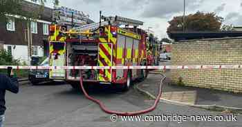 Firefighters rush to house fire in Cambridge