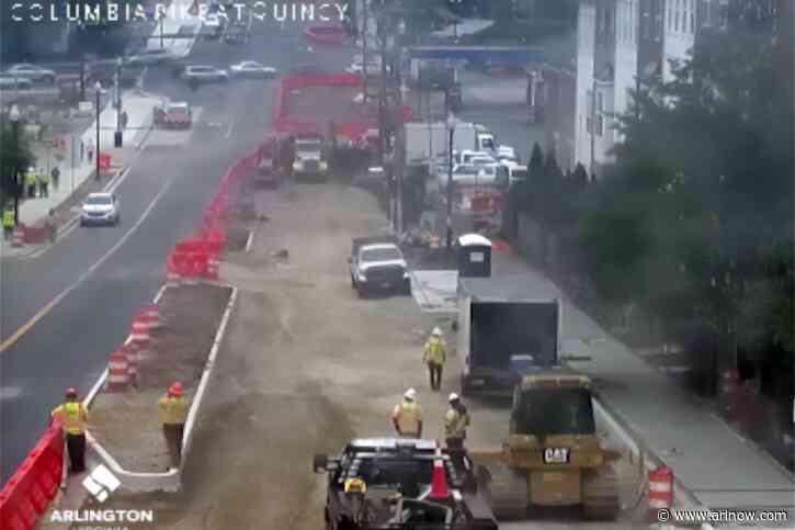 TRAFFIC ALERT: Columbia Pike blocked again due to gas leak at construction site