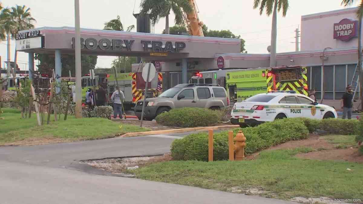 Famous Miami-Dade strip club, Booby Trap, evacuated after fire breaks out