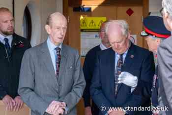 Duke of Kent pays tribute to crew members who died in 1970 lifeboat disaster