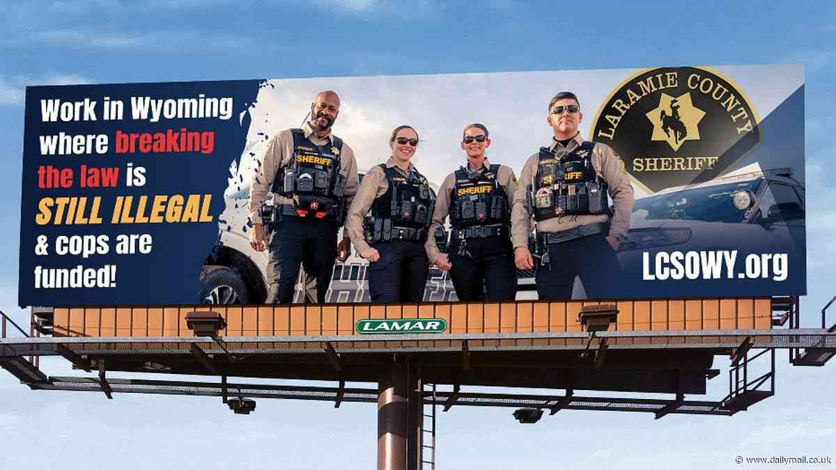 Wyoming sheriff creates billboard ad in Denver to recruit cops as Democrat city slashes police budget: 'Come to our state where breaking the law is still illegal and cops are still funded'
