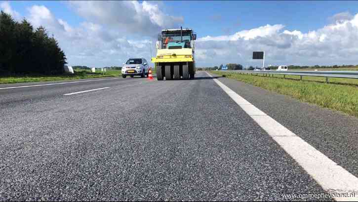 Almere - A27 vanaf Utrecht richting Almere komend weekeind opnieuw dicht voor werkzaamheden