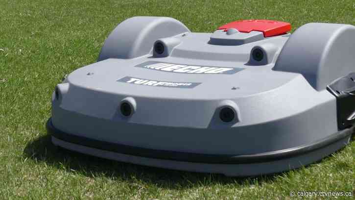 Robot lawn mower being tested out by City of Calgary