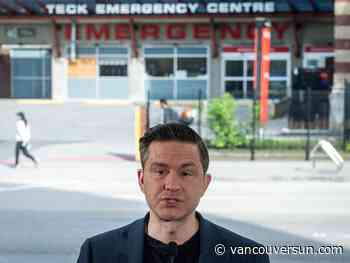 Federal Tory Leader Poilievre targets illicit drugs in B.C. hospitals