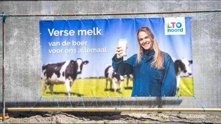 Flevoland - Spandoekenactie om boeren positief neer te zetten