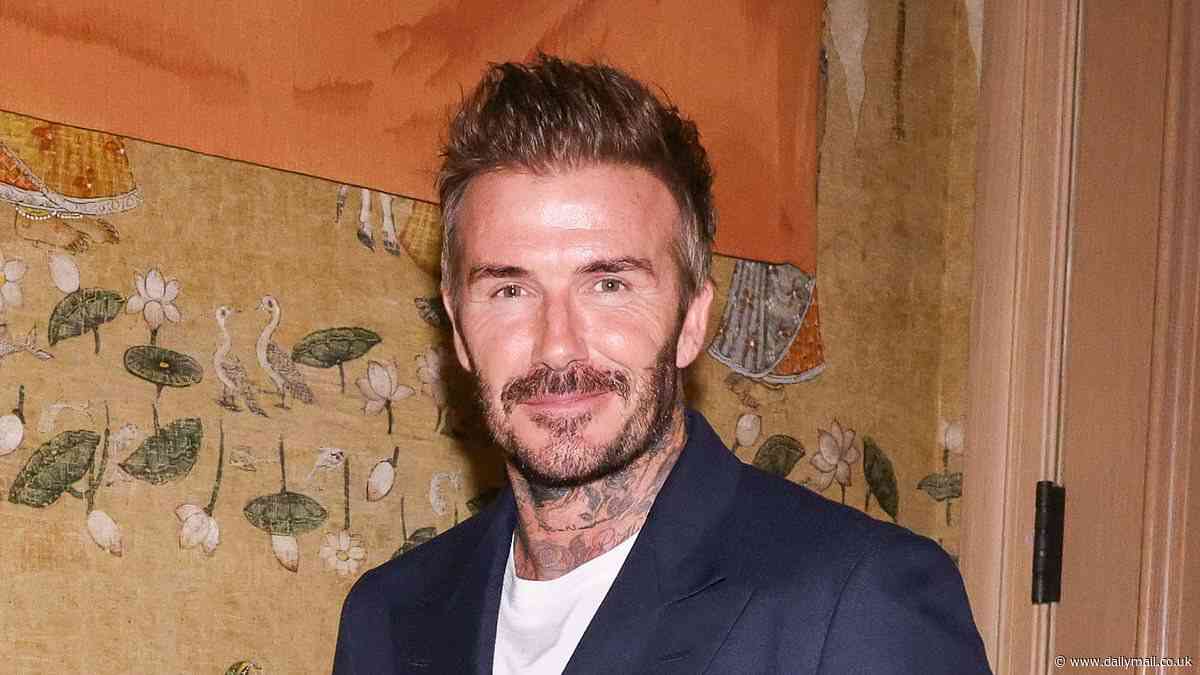 David Beckham cuts a smart figure as he joins friends Anna Wintour and Kieran Culkin at a celebratory evening for BECKHAM documentary in NYC