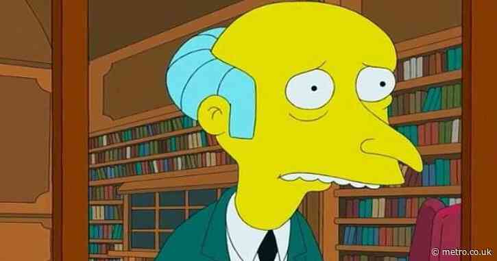 The Simpsons fans disturbed over major difference to Mr Burns after 35 years