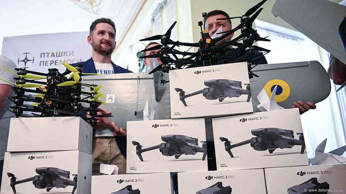 Alarm bells: MOST drones used by Ukraine against Russia are made in China warn top lawmakers who want American-made tech to replace reliance on Chinese manufacturers