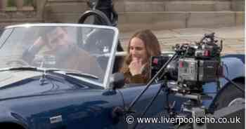 Natalie Portman and John Krasinski make man's day as they film in Liverpool