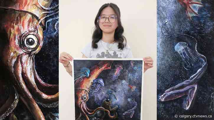 Grade 7 Calgary student wins international art competition