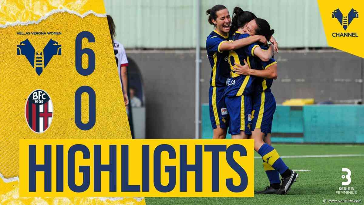 Highlights Serie B Femminile 2023/24 | Hellas Verona Women-Bologna Femminile 6-0