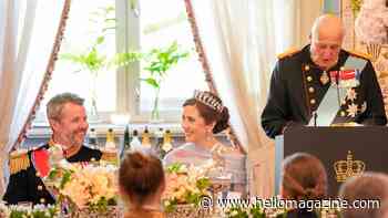 King Frederik and Queen Mary wow on 20th wedding anniversary at Norway gala dinner - best photos