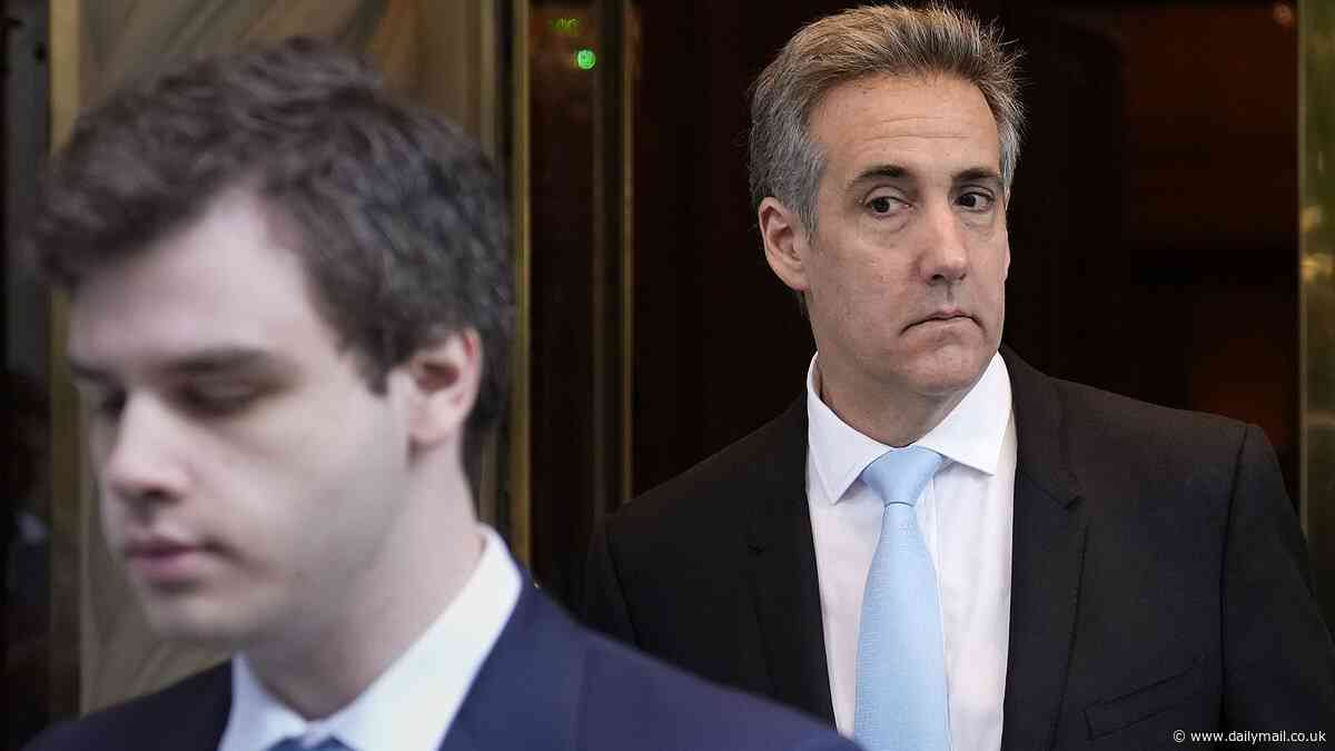 Michael Cohen describes his journey from 'knee deep in the cult of Trump' to being left for dead by the 'douchebag dictator' and 'Cheeto-dusted villain' in a warning to former president's red-tie loyalists in court