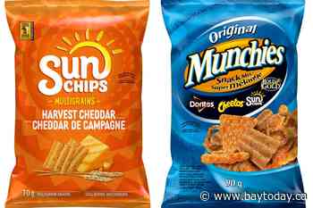 Food inspection agency investigating salmonella fears involving SunChips, Munchies