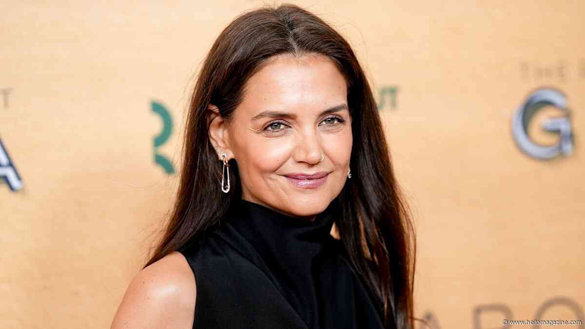 Katie Holmes commands attention in a black and gold dress as she steps out with her mum in NYC following daughter Suri's milestone birthday