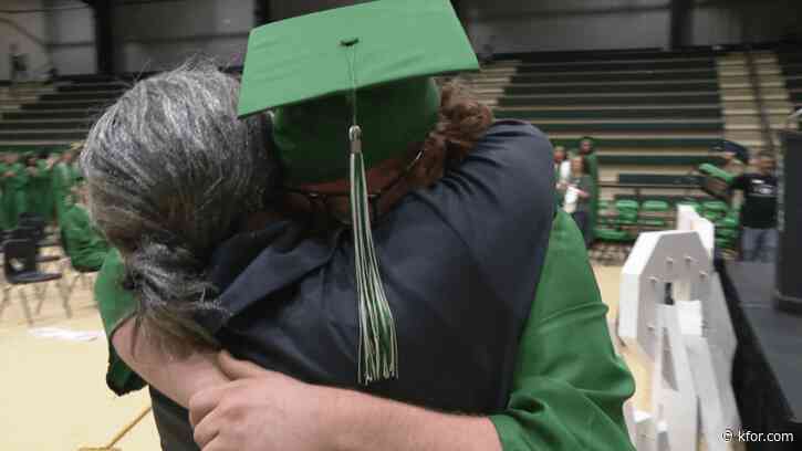 Navy Sailor comes home, surprises brother at graduation