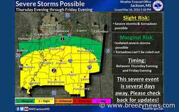 Stormy Weather Again Forecast Locally