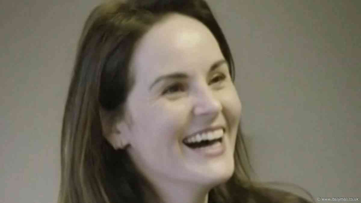 'It's wonderful to be together again!' Michelle Dockery reveals it's 'emotional' reuniting with her Downton Abbey co-stars as cast sit down for first table read for third film