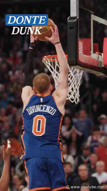 DiVincenzo came from NOWHERE 😳 #knicks #shorts #nbaplayoffs #nba #surprise #dunk
