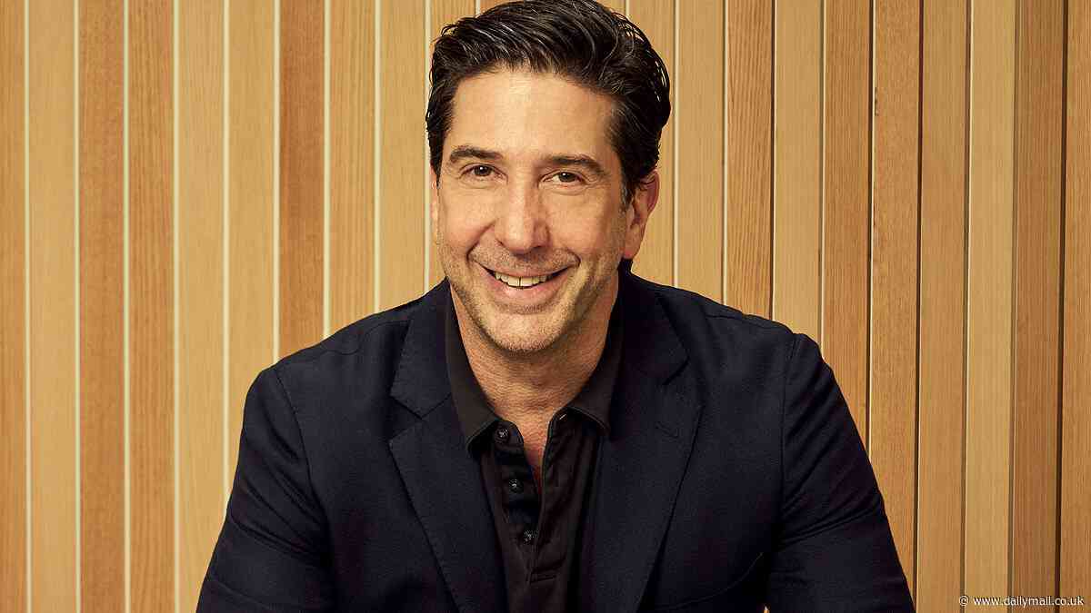 David Schwimmer looks dapper in all black while hitting the red carpet at the 2024 Disney Upfronts to promote his Season 2 role in Goosebumps