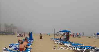 Video shows Benidorm beach disappearing in 'bizarre' fog leaving Brit tourists fuming