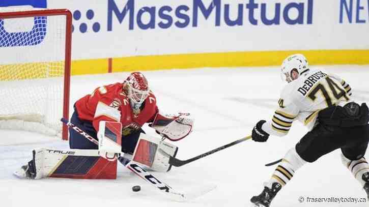 NHL roundup: Bruins edge Panthers 2-1 to stave off playoff elimination