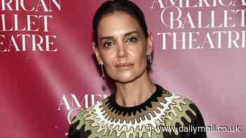 Katie Holmes cuts a glamorous figure in an elegant black gown with sequin details as she leads stars at the American Ballet Theatre Spring Gala in NYC