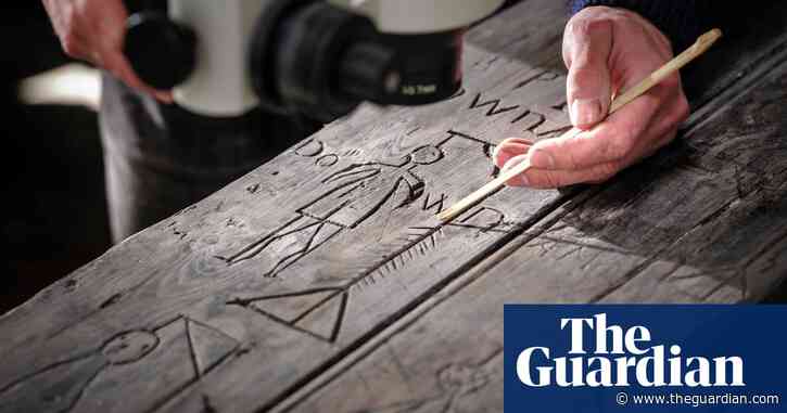 Graffiti-covered door from French revolutionary wars found in Kent