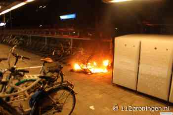 Drie fietsen in brand bij Station Uithuizen