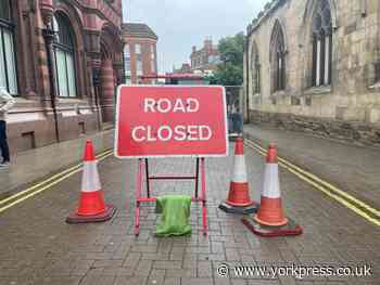 York: High Ousegate closed for Yorkshire Water work