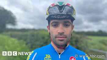 Bibby Stockholm 'like a prison' for Iranian pro cyclist