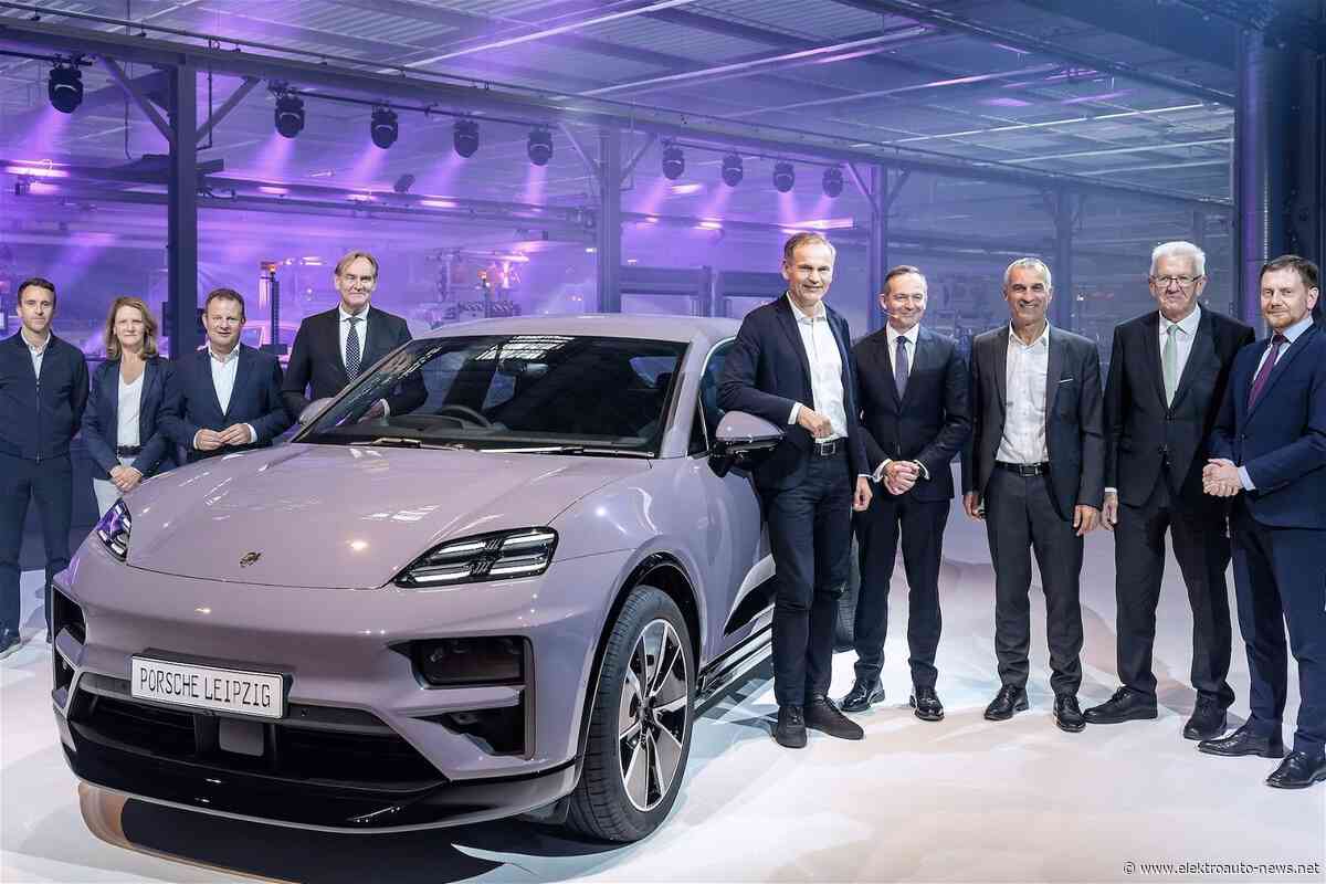 Porsche feiert Start der E-Auto-Produktion am Standort Leipzig