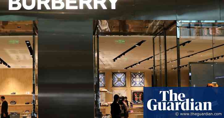 Burberry profits slump by 40% as demand for luxury goods slows