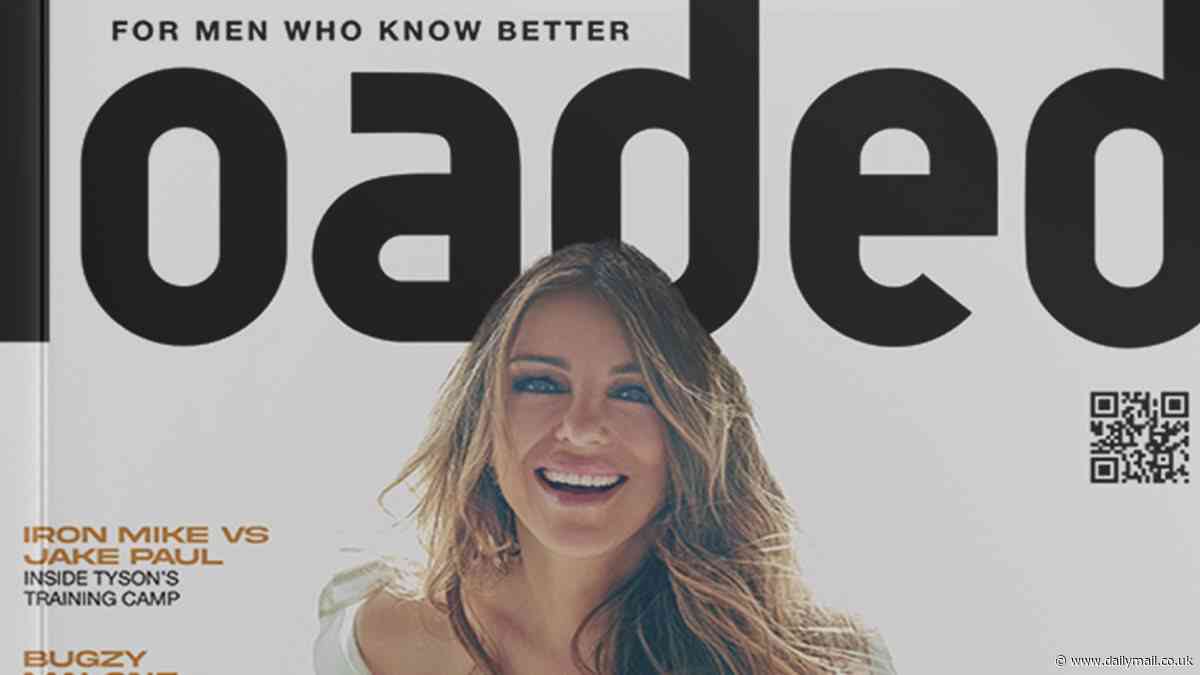 Loaded is BACK... and so is Liz! Iconic lads mag gears up for a 'digital rebellion' nine years after going out of print as it launches new online platform featuring original cover star Elizabeth Hurley, 58