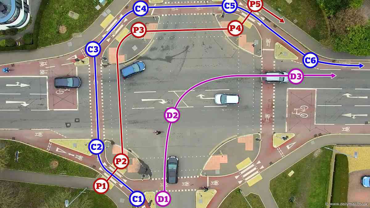 Double Dutch! Chaotic European-style 'Cyclops' cycling junction is so confusing the council has had to release a video guide - after six crashes in three years