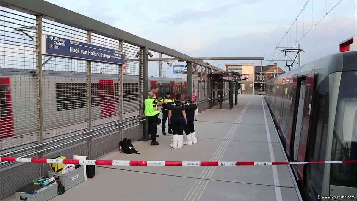 Twee gewonden bij schiet- en steekpartij in volle metro in Hoek van Holland