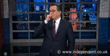 Stephen Colbert highlights a truly awkward ‘Freudian slip’ outside the Trump hush money trial