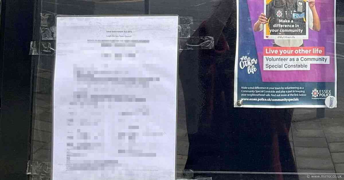 Council chairman 'reports local residents to police' over sticky tape on noticeboard