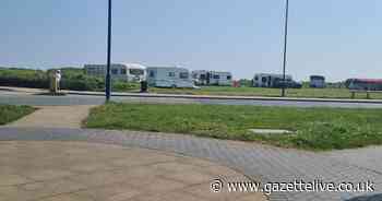 Travellers near coast visited by council officer and expected to 'move on soon' from Redcar